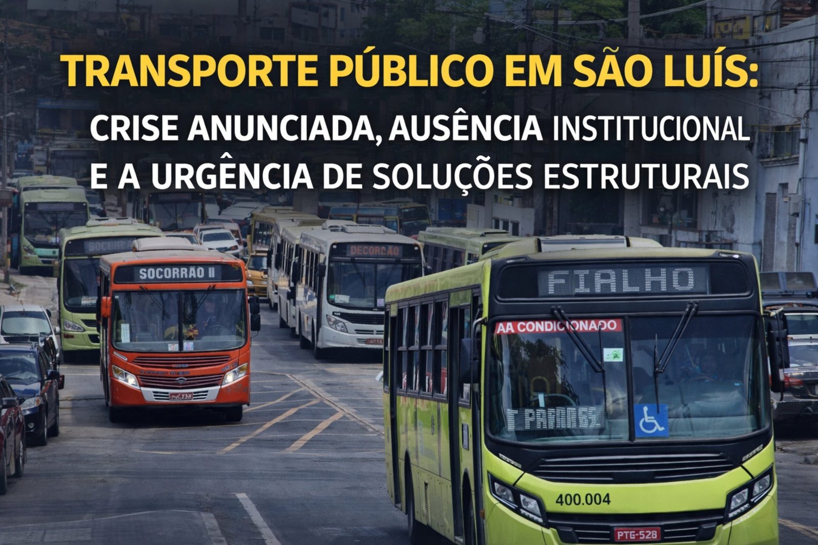 TRANSPORTE PÚBLICO EM SÃO LUÍS: CRISE ANUNCIADA, AUSÊNCIA INSTITUCIONAL E A URGÊNCIA DE SOLUÇÕES ESTRUTURAIS
