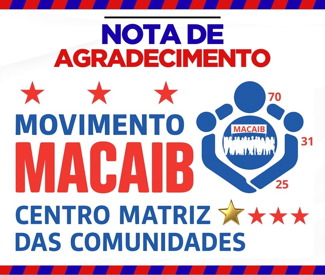 NOTA DE AGRADECIMENTO