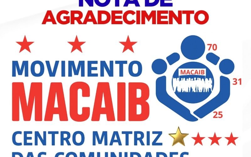 NOTA DE AGRADECIMENTO