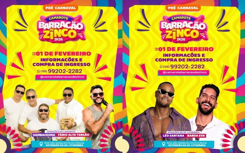 CAMAROTE BARRACÃO DE ZINCO SEGUE MOVIMENTANDO A LITORÂNEA E MANTÉM O RITMO FORTE DO PRÉ-CARNAVAL DE SÃO LUÍS