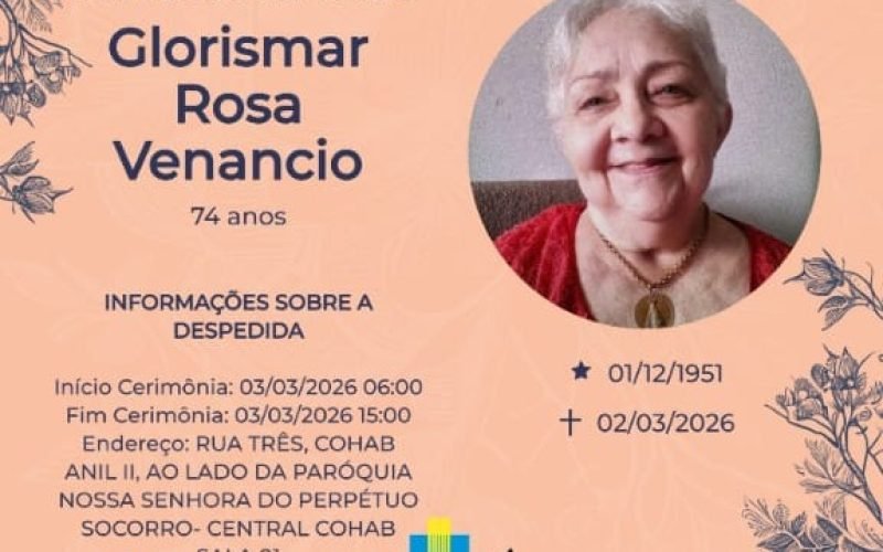 NOTA DE PESAR PELO FALECIMENTO DA EX-PREFEITO DE PAÇO DO LUMIAR, BIA VENÂNCIO