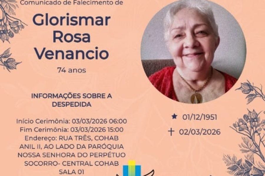 NOTA DE PESAR PELO FALECIMENTO DA EX-PREFEITO DE PAÇO DO LUMIAR, BIA VENÂNCIO