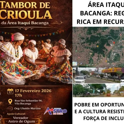 ÁREA ITAQUI-BACANGA: REGIÃO RICA EM RECURSOS, POBRE EM OPORTUNIDADES E A CULTURA RESISTE COMO FORÇA DE INCLUSÃO
