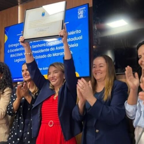 ASTRO DE OGUM HOMENAGEIA IRACEMA VALE EM SOLENIDADE QUE LOTA A CÂMARA MUNICIPAL DE SÃO LUÍS