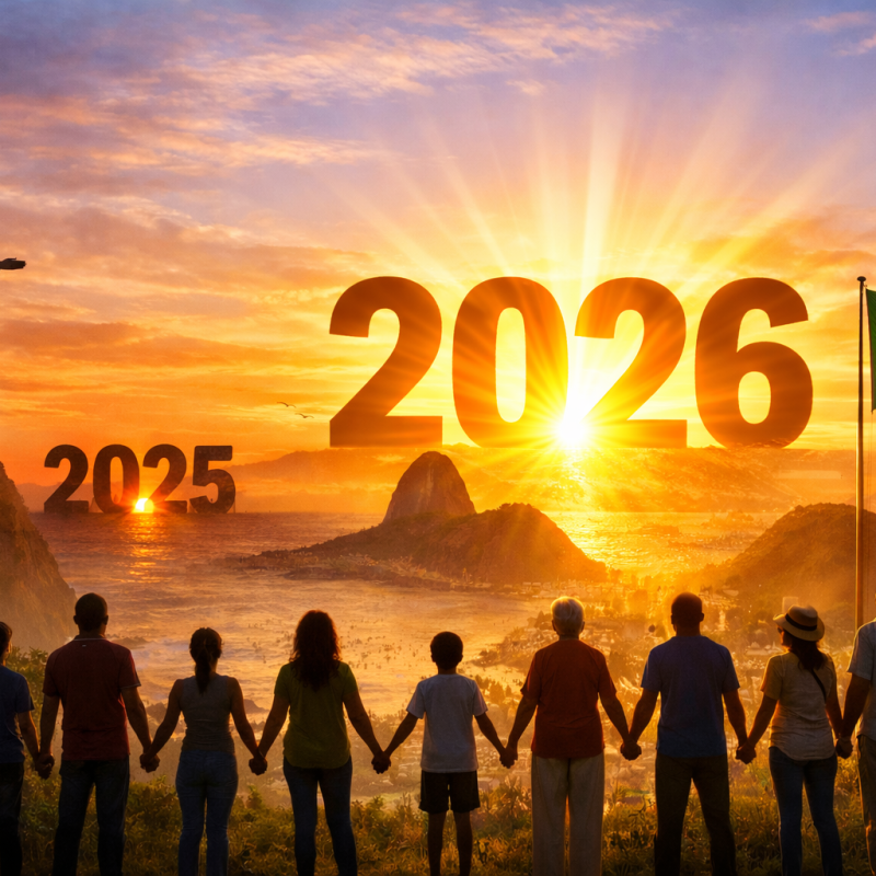 2025 SE DESPEDE, 2026 NASCE: UM TEMPO DE REFLEXÃO, CONSCIÊNCIA E ESPERANÇA PARA O BRASIL