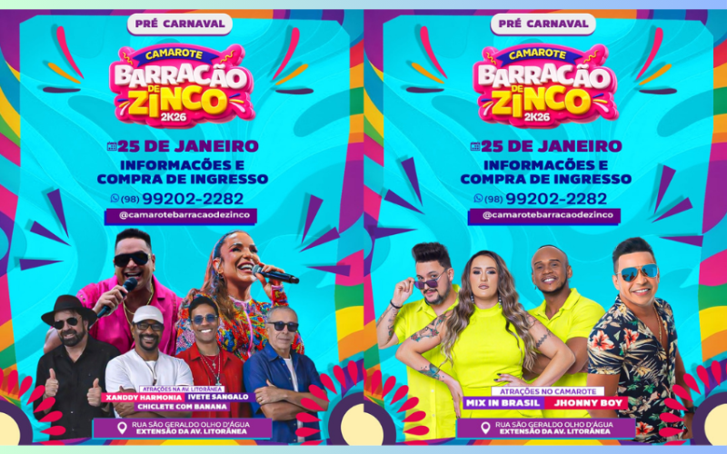 COM VENDAS INICIADAS, CAMAROTE BARRACÃO DE ZINCO PROMETE MAIS UM DOMINGO DE MUITA FESTA