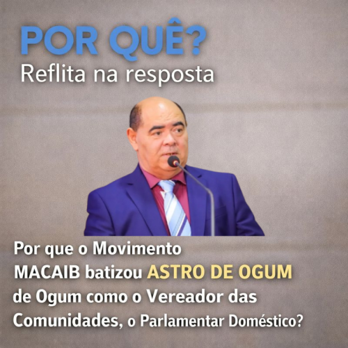 POR QUÊ? — Reflita na resposta